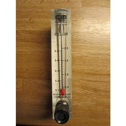 LZM-15 panel type flowmeter flow meter Indicator Counter with controller valve liquid G1/2 DN15 0.1-0.5GPM 0.1-2.0LPM 2-18LPM