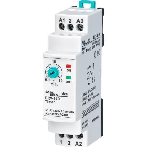 Samwha-Dsp ERV-30D On Delay Time Relay Electronic Adjustable (0.1-30min.)
