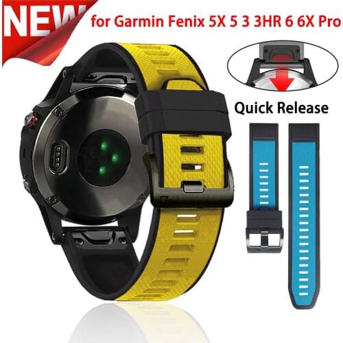 Wrist Strap For Garmin Forerunner 945/935 Bracelet Silicone Watch band For Garmin Fenix 5/6/5x/6x Quick Release Replacement belt