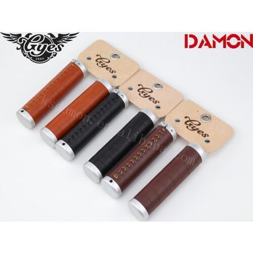 Gyes G-1035L Cow Leather Road Bike Handle Bar Retro 130 mm Bicycle Handlebar Grips