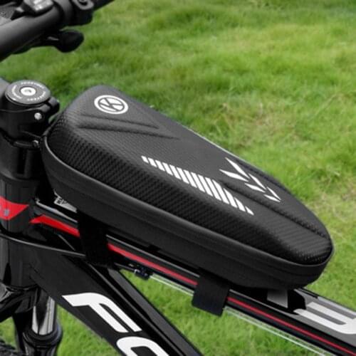 With Luminous Strip Useful Bicycle Top Tube Front Beam Bag EVA Front Tube Bag Waterproof for Outdoor
