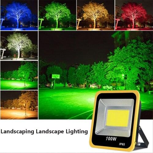 Garden Floodlight Colorful Spotlight Rgb Floor Light Landscape Lamp Projecteur Led 50w Pillar Light Outdoor for Courtyard Lawn