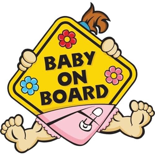 Baby On Board Reflective Convenient Baby in Car Vehicle Safety Sign Sticker (Baby in Car)