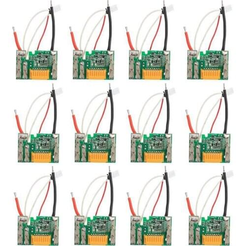 Top 12Pcs BL1430 14.4V 3Ah 4Ah 6Ah Lithium-Ion Battery PCB Board Circuit Board for Makita BL1430 BL1415 BL1440 BL146 BJV140Z
