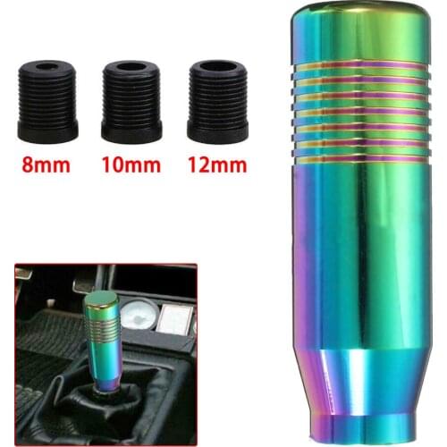 Universal Aluminum Manual Car Auto Gear Stick Shift Knob Gearstick Shifter Lever 8.5cm aluminum alloy handle shift knob head