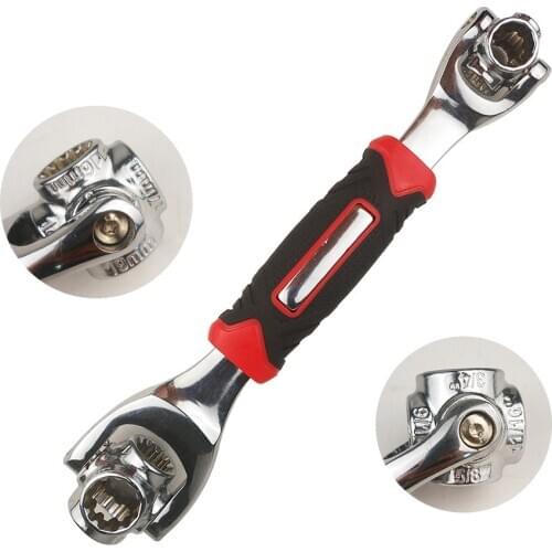 360 Degree Multipurpose Tiger Wrench 8 in 1 Tools Socket Works Universal Ratchet Spline Bolts Torx Sleeve Rotation Hand Tools