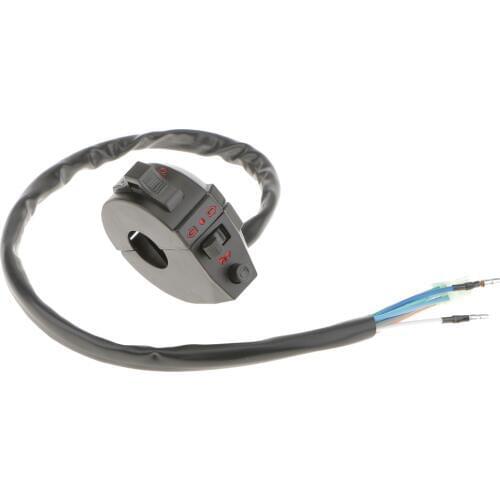 Waterproof Motorcycle Metal Switches Universal Handlebar Headlight Fog Light Turn Signal Light Control For 7/8" handlebars