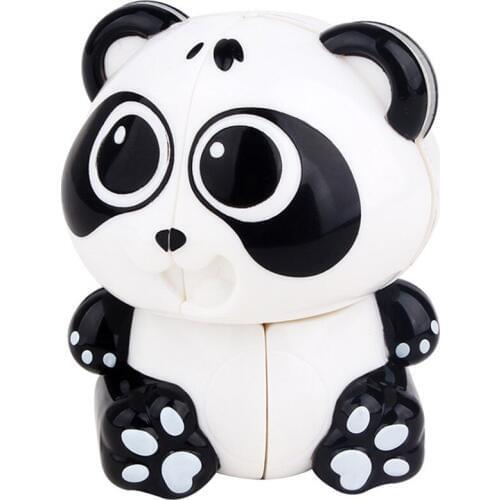Yuxin Key Chain Design Mini 2x2 Strange-shape Magic Cube Panda KeyChain Puzzle Toys For Children Kids Gift