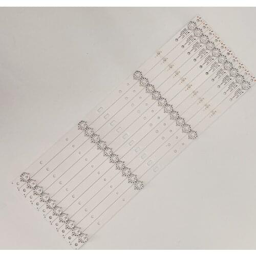 10pcs x 49'' LED Backlight Strips for LEHUA E49DU1000 49AX3000 JS-D-JP4910-041EC (60517) 4-LEDs 470mm