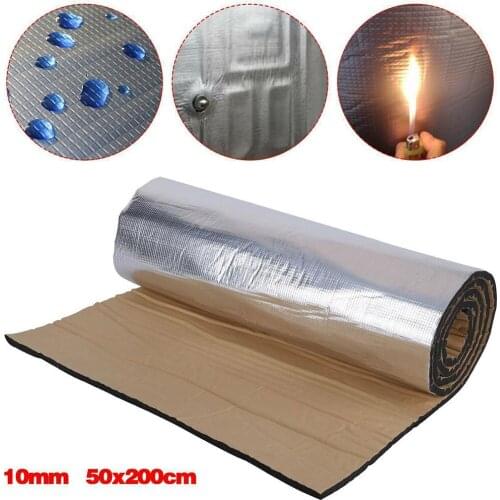 50x200CM 10MM Foam Cotton Car Auto Tailgate Sound Insulation Deadener Soundproof Mat Pad Waterproof Moisture-proof Fireproof
