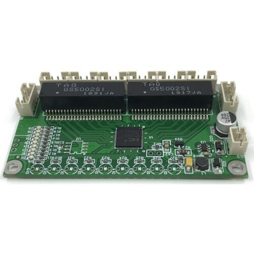 ANDDEAR Customized industrial 8 port 10/100M unmanaged network ethernet switch 12v pcba module network switch