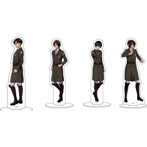 Anime Attack on Titan Eren Jaeger Erwin Smith Levi·Ackerman Acrylic Stand Figure Display Model Plate Decorations Tabletop Gift