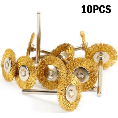 10 Pcs Set Wire Brush Abrasive Buffing Polishing Wheels For Grinder Rotary Tool 22mm*40mm Cutting Rotary Brush