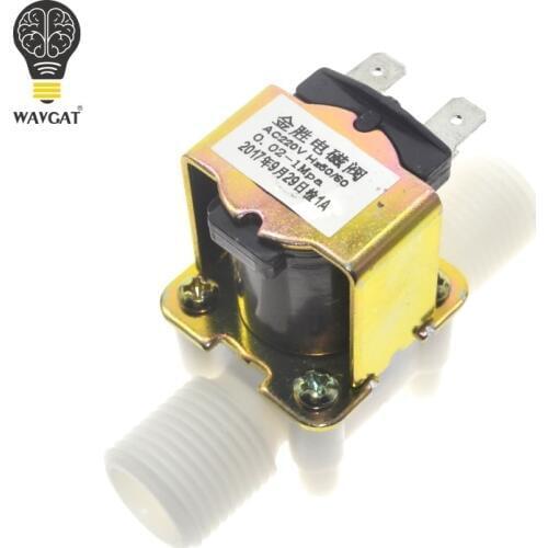 AC220V DC 12V Electric Solenoid Valve Magnetic N/C Water Air Inlet Flow Switch N/C 1/2" #G205M# Best Quality