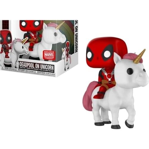 Funko Deadpool on Unicorn 36# PVC Big Large Figure Model Toys Collection Brinquedos Vinly Toys for Children Birthday Gift
