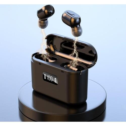 J22 Bluetooth5.1 Wireless HD 9D Stereo Bass Earphone Rechargeable Handfree No Delay Headset Long Standby Time Headphone
