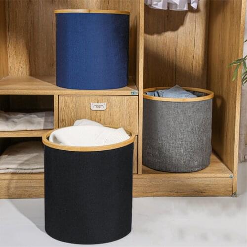 Japanese-style Dirty Clothes Basket Large Capacity Clothes Storage Basket Fabric Storage Bucket Laundry Basket Dirty Clothes Lou