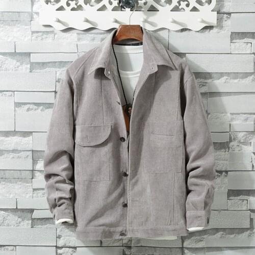 Jacket Men Spring and Autumn Workwear Korean Lapel Top Jacket Youth Long Sleeve Urban Youth Outdoor Clothes Casual Streetwear