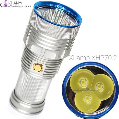 HaikeLite Hackers new upgraded version MT09R triple-core XHP70.2 25000 lumens flashlight ultra-bright bright light long-range