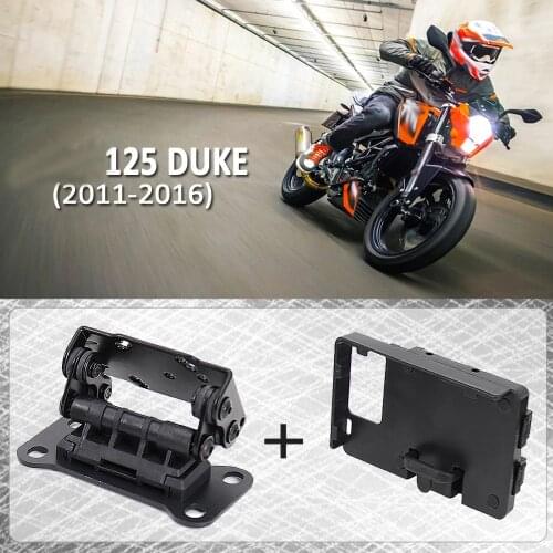 NEW Motorcycle Accessories Black Mobile Phone Holder GPS Stand Bracket For 125 Duke 2011-2016 2015 2014 2013 2012