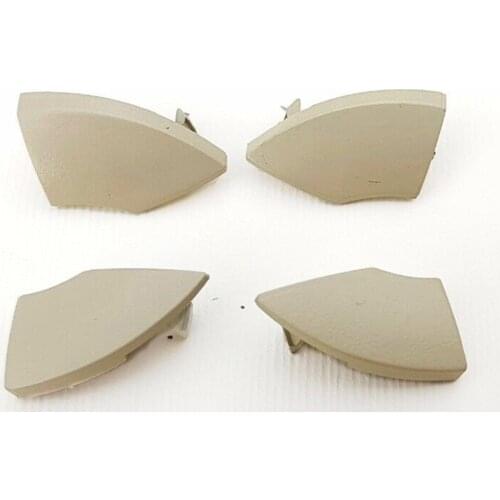 4pcs Beige Buttons Trim Cover For Fiat 500 Radio Cd Button Trim Mold Cover Removal Car Interior Accessories