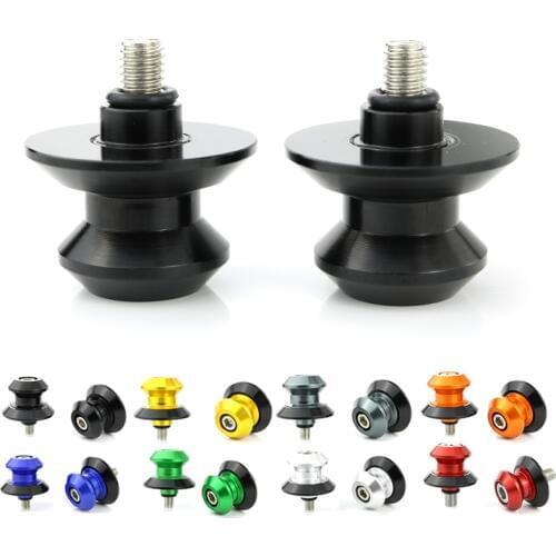 Fit For Aprilia RSV4 RSV tuono Tuono 1000 RTuono V4 APRC 1000 Swingarm Stand Bobbins Screws Spools Mtorcycle CNC Alloy Aluminum