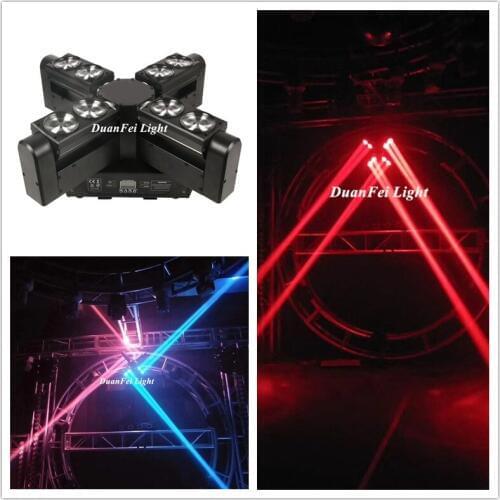10 Unites Dj Disco Stage Party Ktv Dmx 8x12w Led Rgbw Spider Beam Moving Head Light