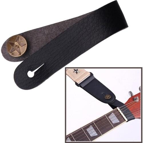 Folk Guitar Neckband Guitar Pure Leather Headband Acoustic Guitar Strap Ukulele Headband Strap Accessories