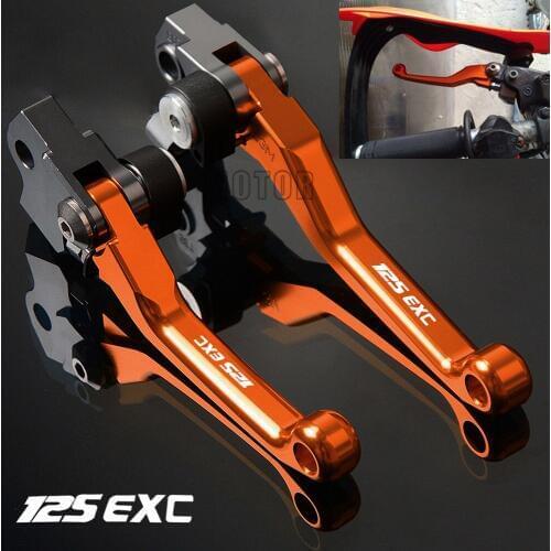 For 125EXC 125 EXC 2005-2016 2012 2013 2014 2015 CNC Motorcycle DirtBike Dirt Pit Bike Motocross Pivot Brake Clutch Levers
