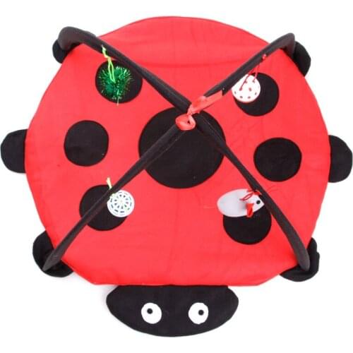 Cat Toys Foldable Cat Tent Funny Interactive Pet Toys Mobile Activity Pets Play Bed Toys Cat Play Mat Blanket House Kitten Tents