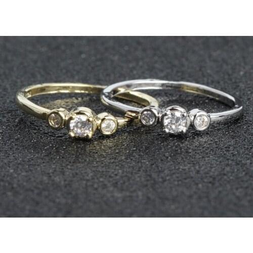 Unique Fashion Gold Color Ring Lady Personalized Simple Jewelry To Send Girlfriend Exquisite Romantic Jewelry Gift Free Shipping