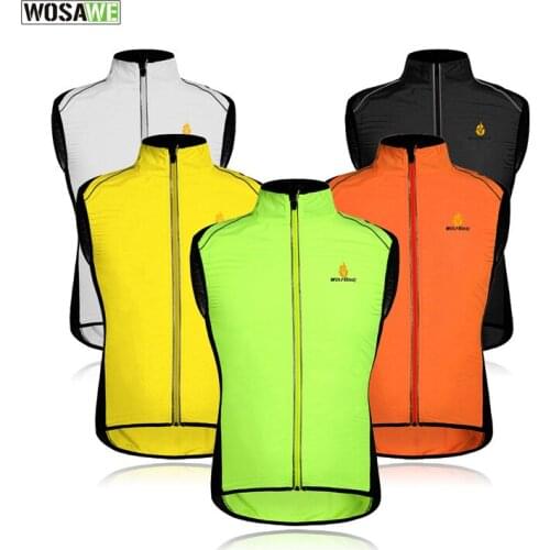 2021 NEW ARRIVAL WOSAWE MENS SLEEVELESS CYCLING JERSEY WINDPROOF WATERPROOF QUICK DRY PRO BIKER BICYCLE VEST JACKET COAT #BC230