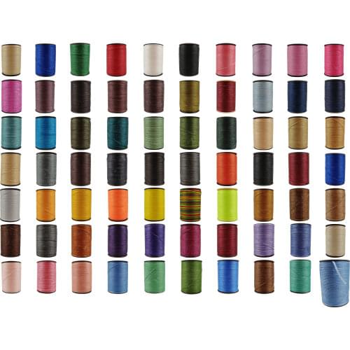 Waxed Thread 0.8MM Flat Thread 100 Meters Per Piece 70 Different Colors For Leather Hand DIY Making Jewelry