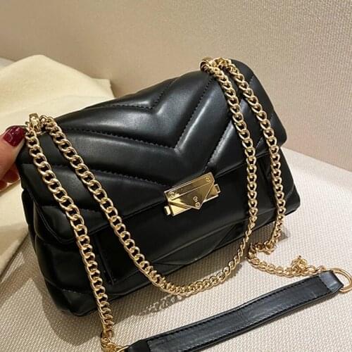 Luxury Brand Designer Chain Women Shoulder Crossbody Bags 2021 New Soft Leather Ladies Messenger Bags Casual Totes Female Purses