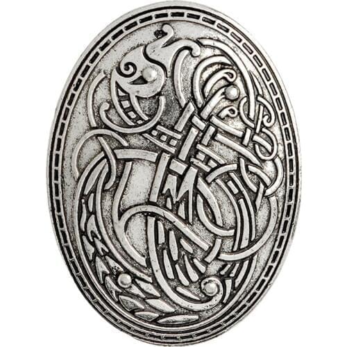 Viking wolf Amulet Talisman Wicca Broches Femme Bijoux Witchy Pin Badge Witchcraft Witch Corsage Brooches Jewelry for women