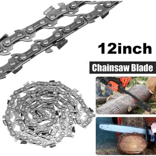 12 Inch Small Chainsaw Semi Chisel Chains 3/8LP 22 Cutter 45 Wood Cutting Drive Links Replacement Parts for Electric Saw