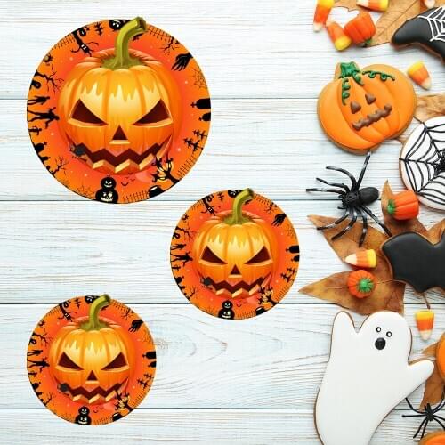 12Pcs Halloween Floor Stickers Decals Pumpkin Eyes Printed PVC Stickers Wall Stickers Wall Posters Halloween Home Party Decor