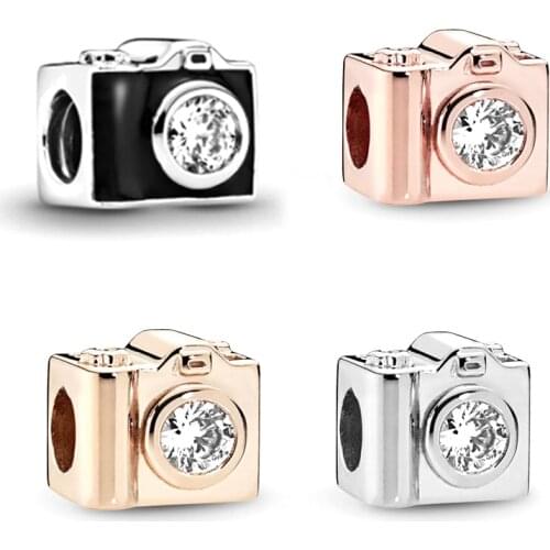 2Pcs/Lot Beaded Charms Female European and American Creative Small Camera Camera Video Recorder Accessories Diy Jewelry Beads