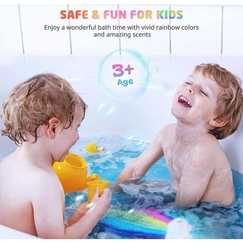 2 Kinds Of Natural Skin Care Rainbow Cloud Bath Salt, Products Essential Bath Ball Explosive Salt Y6S1