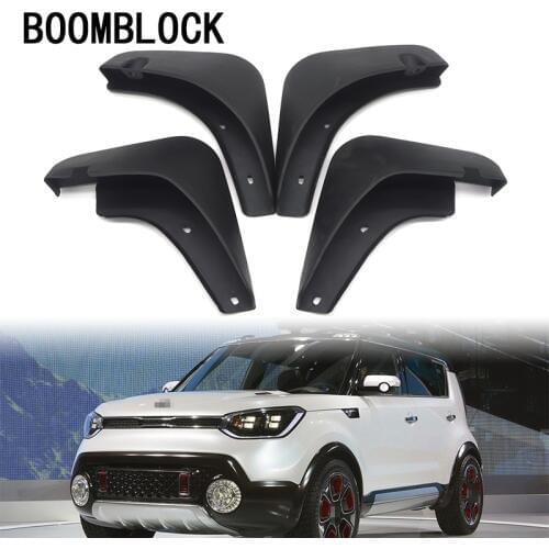 4pc Car Front Rear Mud Flaps Mud Flap Mudguards Fender For 2010 2011 KIA Soul Auto Accessories
