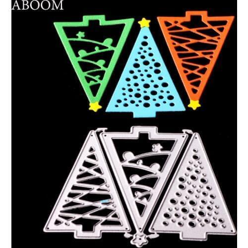 ABOOM 3PCS Frame Patterns Metal Carbon Steel Die Cut Embossing Stencils Scrapbooking Album Photo Decoration Cutting Dies