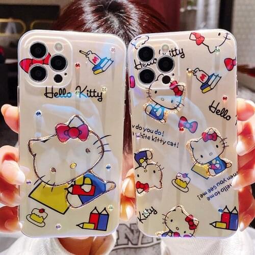 Cartoon Shiny Phone Case For Apple iPhone 12Pro 12ProMax 11ProMax X XS XR 8 7 Plus All-Inclusive Shockproof TPU Soft Cover