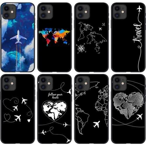 Apply iPhoneSE2 11 pro 7 8 Plus X XS Max XR 6 6 s love aircraft following coloured drawing or pattern cases SP25