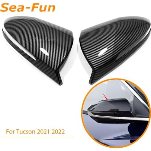 For Hyundai Tucson 2021 2022 Car Side Door Rearview Turning Mirror Cover Trim Sticker ABS Chrome Car Accessories Styling