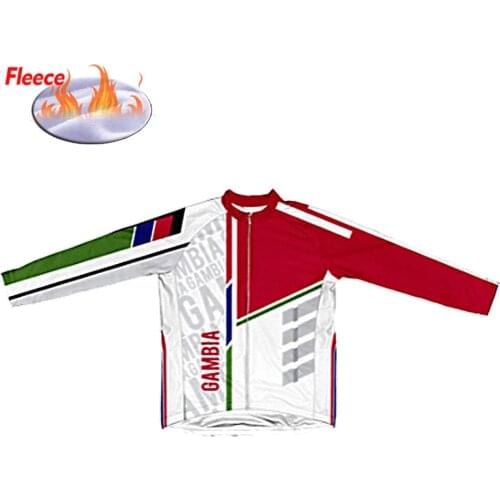 Classic Retro Gambia Cycling Jersey Pro Team Road Bicycle Maillot Ciclismo Mens Winter Thermal Fleece Bike Wear Clothing
