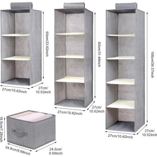 Creative Household Clothes Hanging Drawer Box Underwear Sorting Storage Wall Wardrobe Closet Organizer Shelves Organizadores