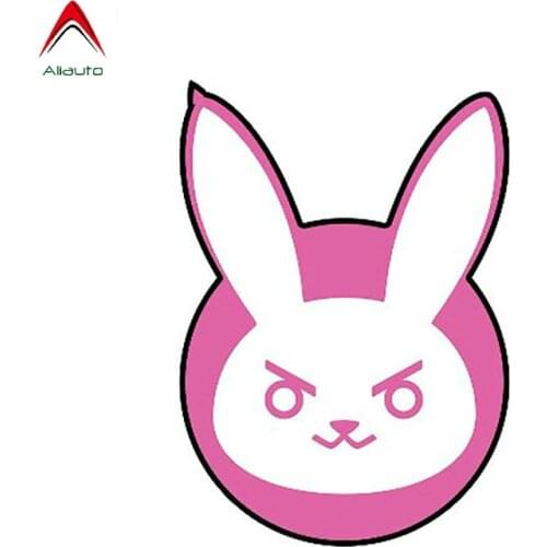 Aliauto Cartoon Car Stickers D.Va, DVA Logo Decal Waterproof Sunscreen Decal Auto Accessories Vinyl,12cm*8cm