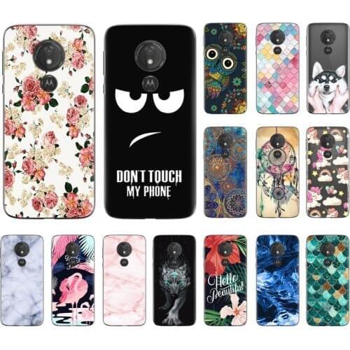 Soft Phone Case For Moto G7 Play American Version Colorful Painted Stylish Design Back Phone Cover TPU Silicone Cover