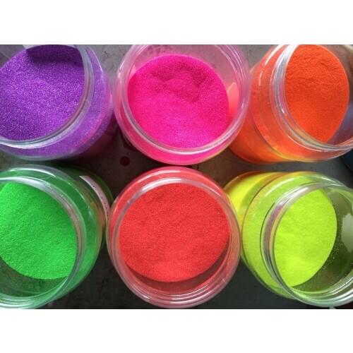 0.03 mm Neon Solvent Resistant Glitter powder Mix for nail polish,resin ,soap Free Shipping