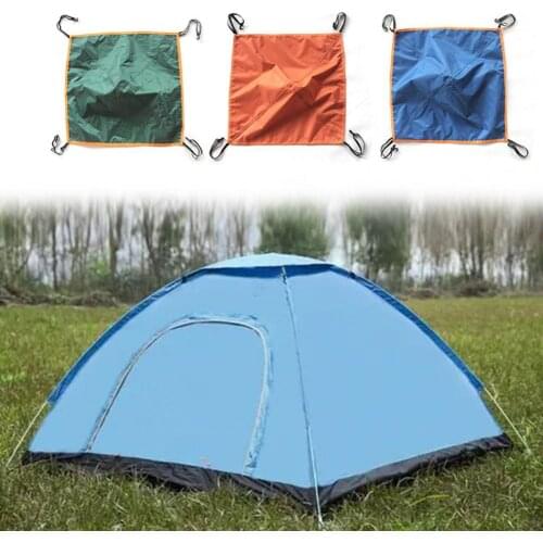 Nylon camping awning for 3-4 people easy to use durable portable rainproof sunscreen outdoor multi-color tent accessories